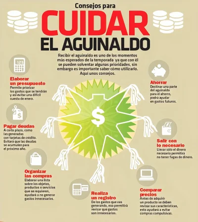 Infografia sobre cómo cuidar el aguinaldo.